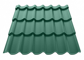 Металлическая черепица 0,5 мм Полиэстер RAL 6005 «Зеленый темный»