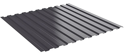 Профлист С8 0,3 мм Полиэстер RAL 7024 «Графит» 2 м x 1,2 м