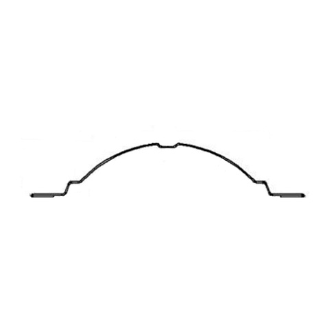 Металлический штакетник Двухстороннее окрашивание 0,45, полукруглый профиль, RAL 8017 «Шоколад»