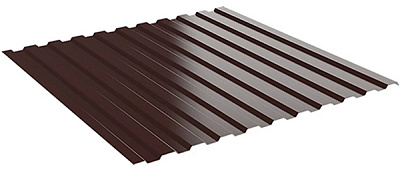 Профлист С8 0,3 мм Полиэстер RAL 8017 «Шоколад» 2 м x 1,2 м