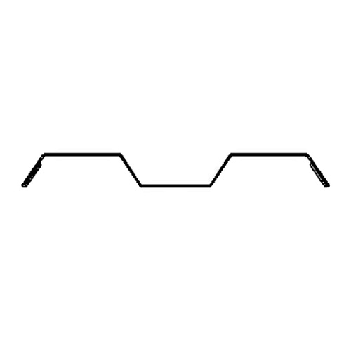 Металлический штакетник Двухстороннее окрашивание 0,45, М-образный профиль, RAL 8017 «Шоколад»